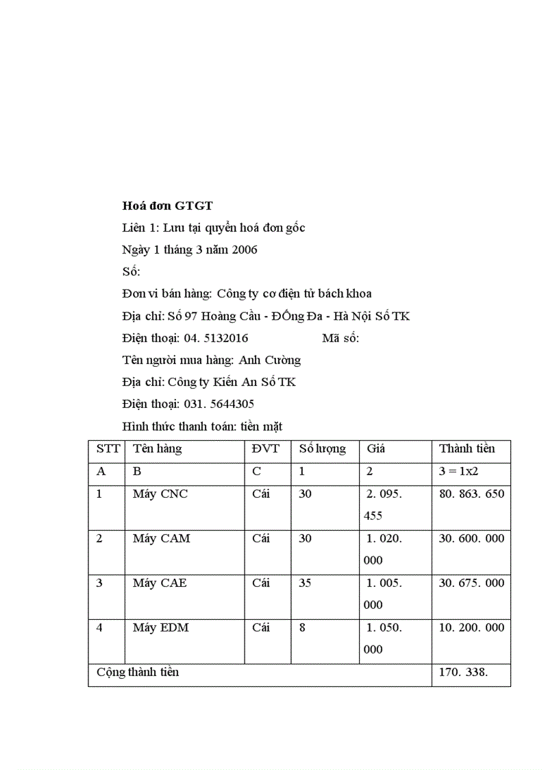 image for page Một số ý kiến nhận xét và đề xuất về công tác kế toán tại Công ty Cơ Điện Tử BK MECH