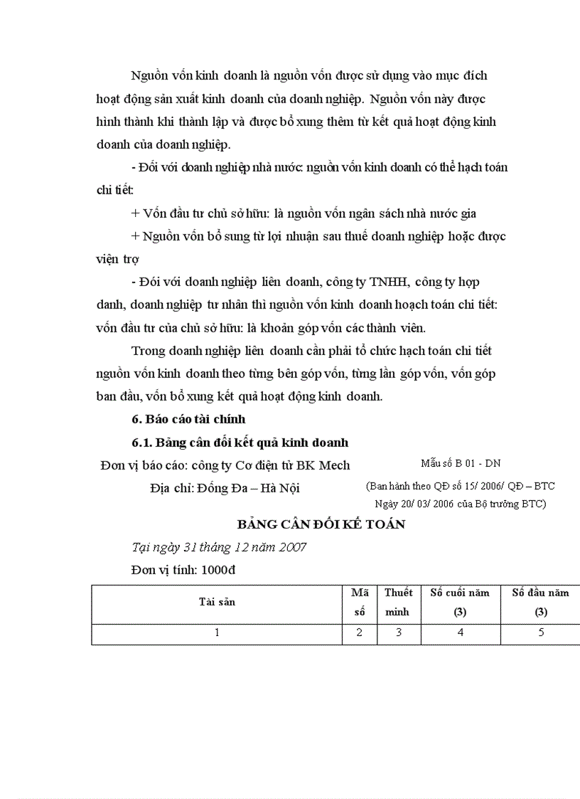 image for page Một số ý kiến nhận xét và đề xuất về công tác kế toán tại Công ty Cơ Điện Tử BK MECH