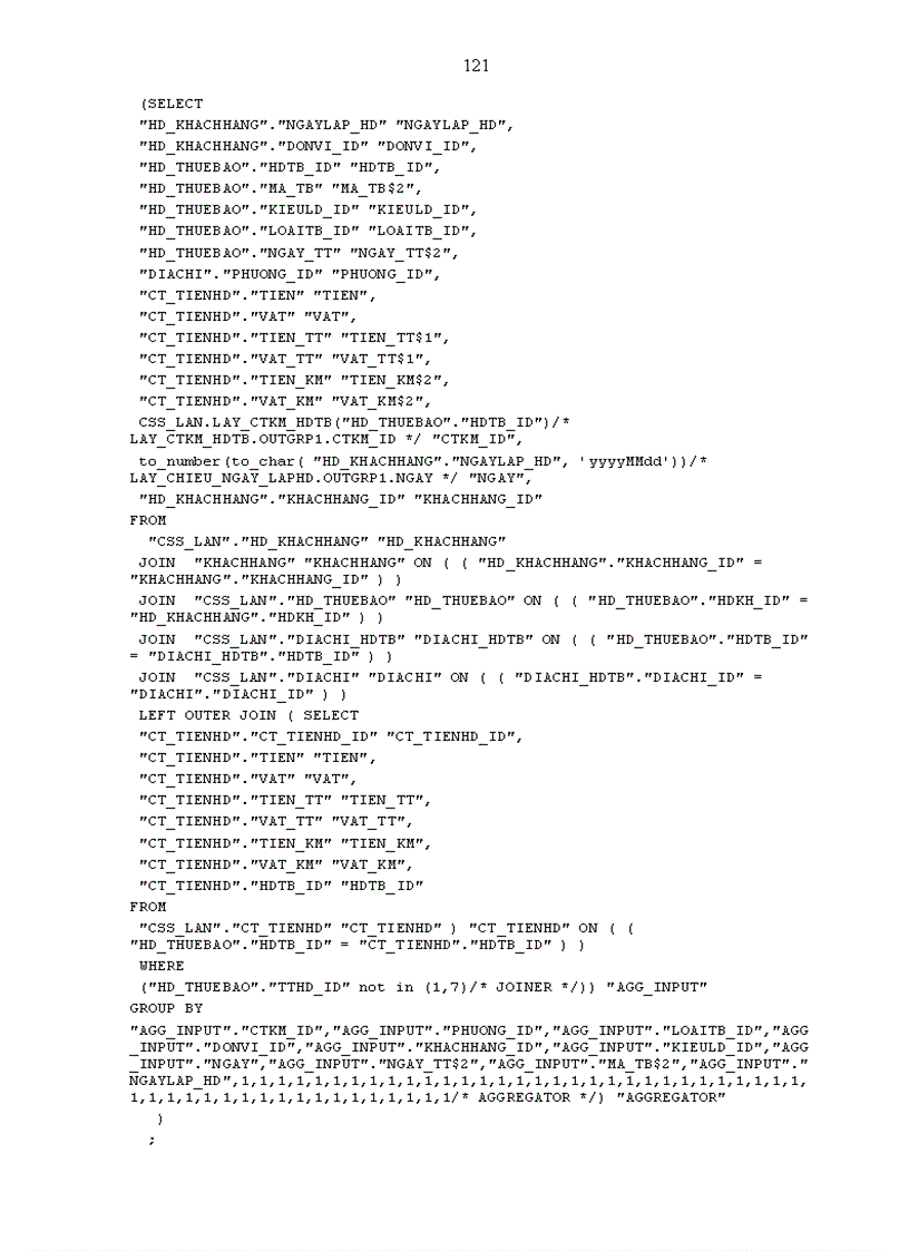 image for page Phân tích, thiết kế và triến khai DWH khách hàng sử dụng dịch vụ viễn thông.