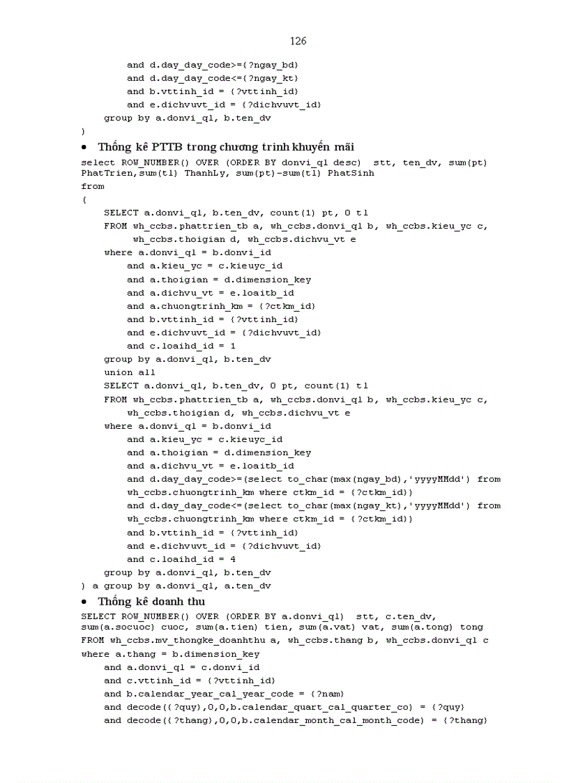 image for page Phân tích, thiết kế và triến khai DWH khách hàng sử dụng dịch vụ viễn thông.