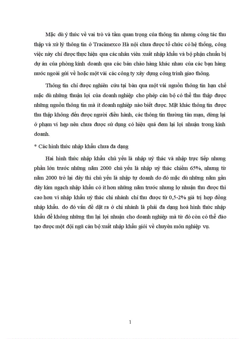 image for page Hoàn thiện nghiệp vụ nhập khẩu hàng hoá ở chi nhánh Tracimexco Hà nội
