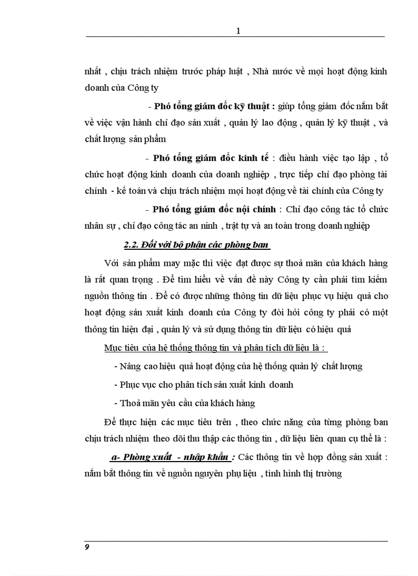 image for page Khảo sát tổng hợp về các vấn đề chung của Công ty may Đáp Cầu