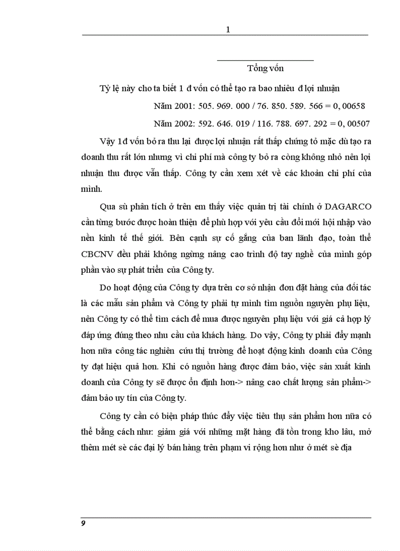 image for page Khảo sát tổng hợp về các vấn đề chung của Công ty may Đáp Cầu