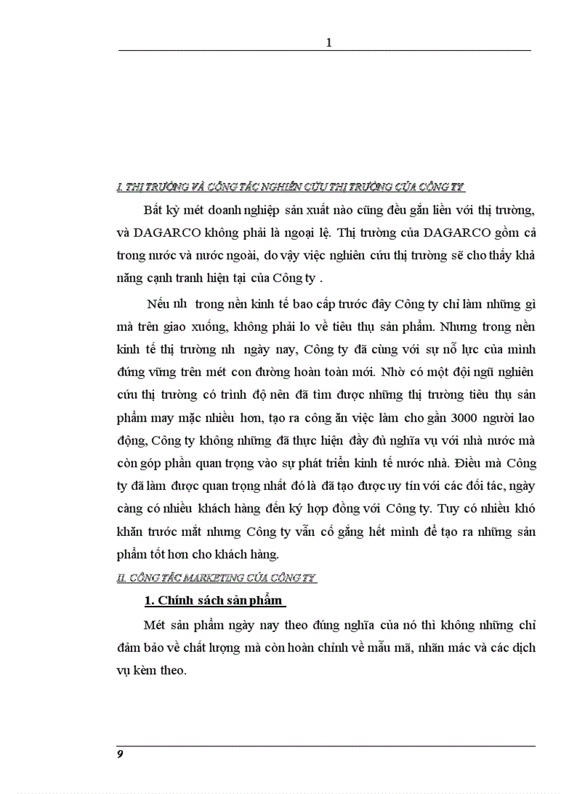 image for page Khảo sát tổng hợp về các vấn đề chung của Công ty may Đáp Cầu
