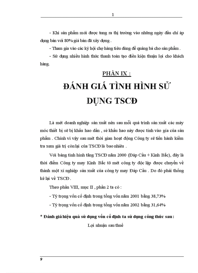 image for page Khảo sát tổng hợp về các vấn đề chung của Công ty may Đáp Cầu