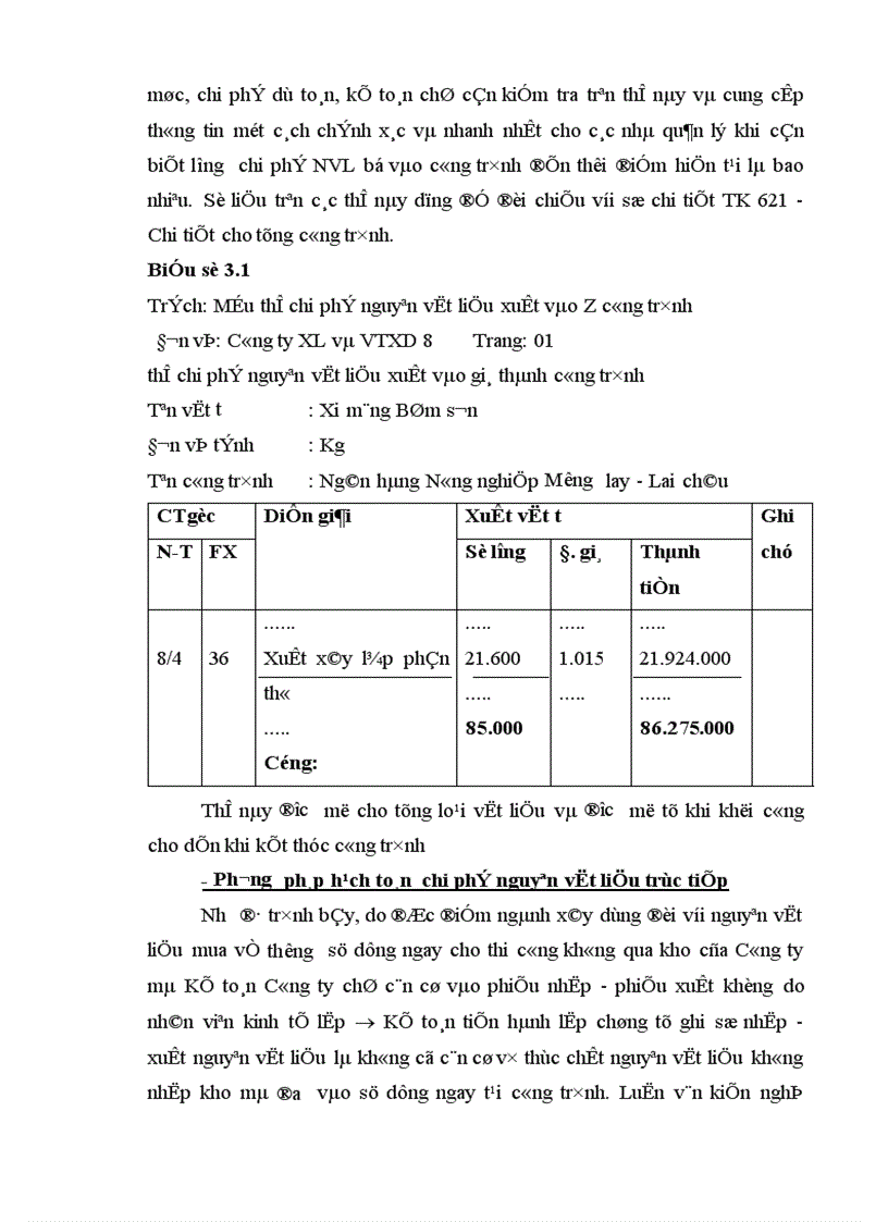 image for page Hoàn thiện hạch toán chi phí sản xuất và tính giá thành sản phẩm xây lắp tại công ty xây lắp và vật tư xây dựng 8