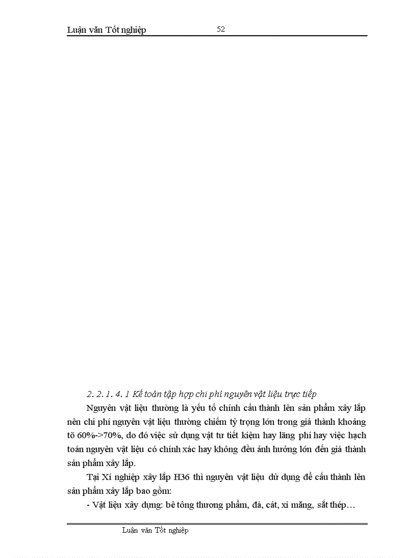 image for page Hoàn thiện công tác kế toán tập hợp chi phí sản xuất và tính giá thành sản phẩm xây lắp tại Xí nghiệp xây lắp H36