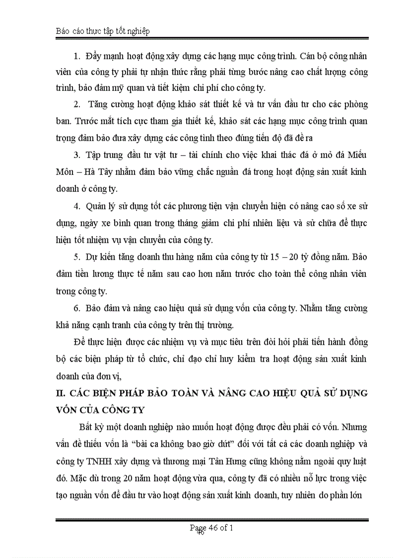 image for page Bảo toàn phát triển sử dụng vốn kinh doanh ở Công ty TNHH Xây dựng và Thương mại Tân Hưng