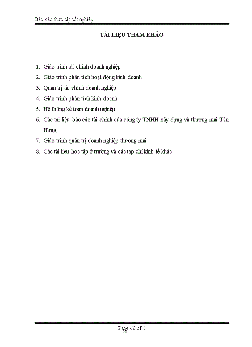 image for page Bảo toàn phát triển sử dụng vốn kinh doanh ở Công ty TNHH Xây dựng và Thương mại Tân Hưng