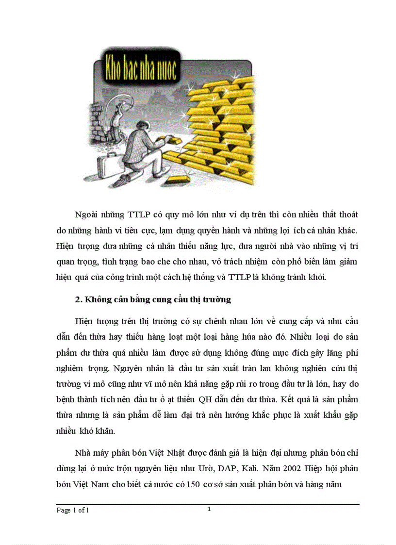 image for page Thất thoát, lãng phí trong đầu tư: thực trạng và giải pháp