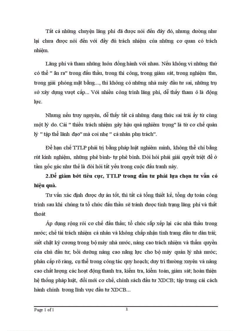 image for page Thất thoát, lãng phí trong đầu tư: thực trạng và giải pháp