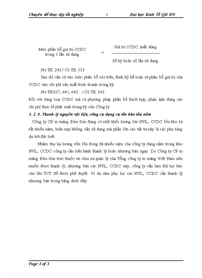 image for page Hoàn thiện công tác tổ chức kế toán nguyên vật liệu, công cụ dụng cụ tại Công ty Cổ phần Xi măng Bỉm Sơn