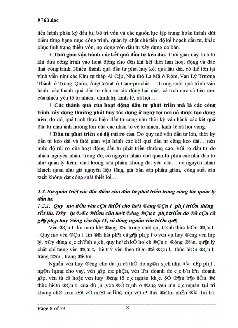 image for page Giải pháp tăng cường quán triệt những đặc điểm của đầu tư phát triển trong công tác quản lý đầu tư và nâng cao hiệu quả đầu tư