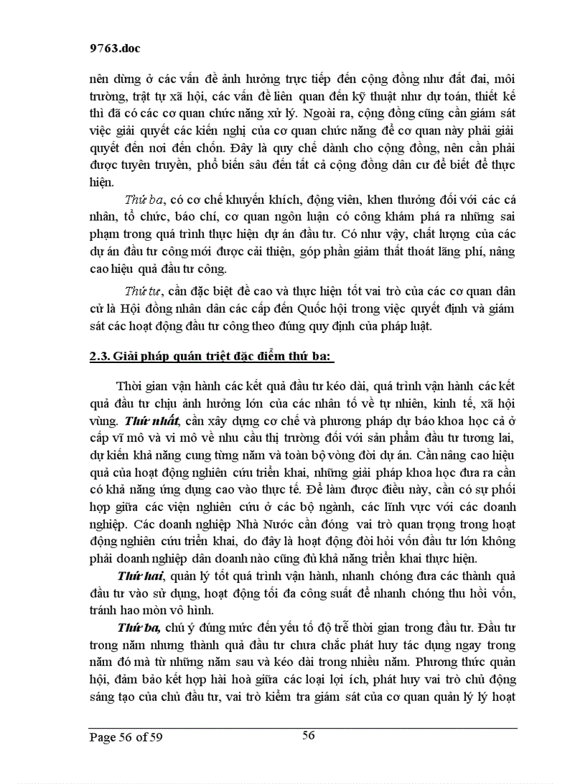image for page Giải pháp tăng cường quán triệt những đặc điểm của đầu tư phát triển trong công tác quản lý đầu tư và nâng cao hiệu quả đầu tư