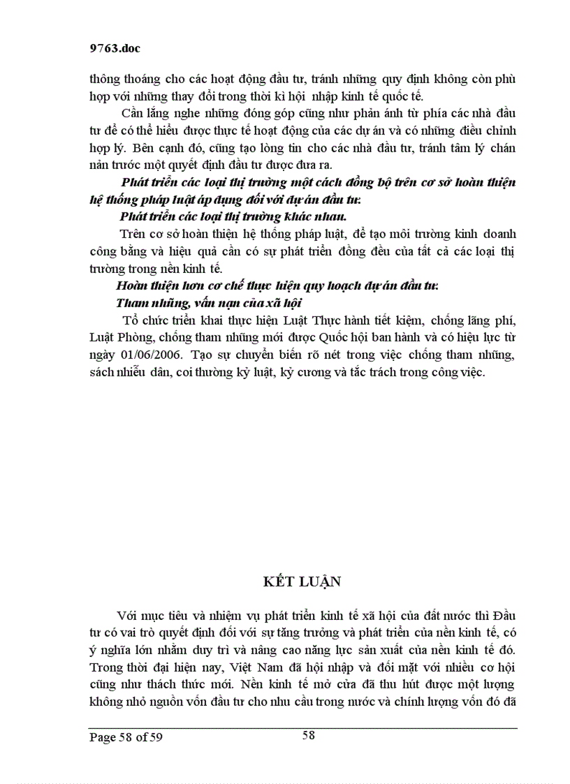 image for page Giải pháp tăng cường quán triệt những đặc điểm của đầu tư phát triển trong công tác quản lý đầu tư và nâng cao hiệu quả đầu tư