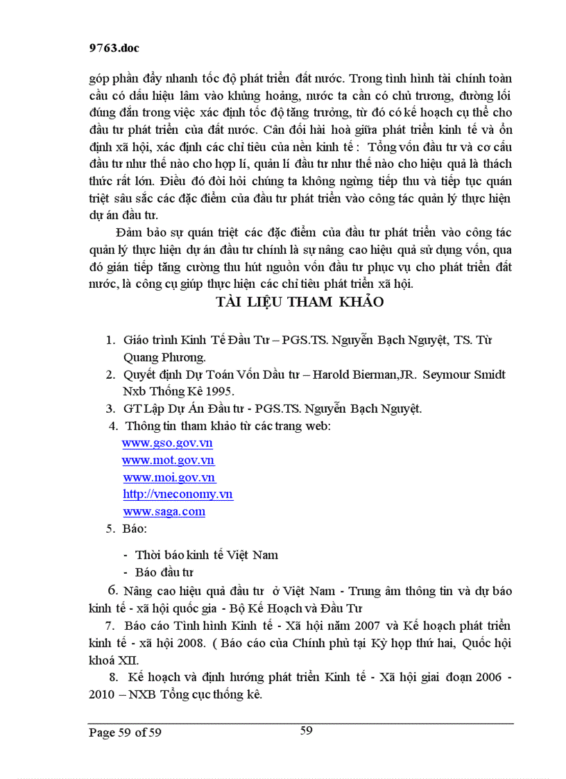 image for page Giải pháp tăng cường quán triệt những đặc điểm của đầu tư phát triển trong công tác quản lý đầu tư và nâng cao hiệu quả đầu tư
