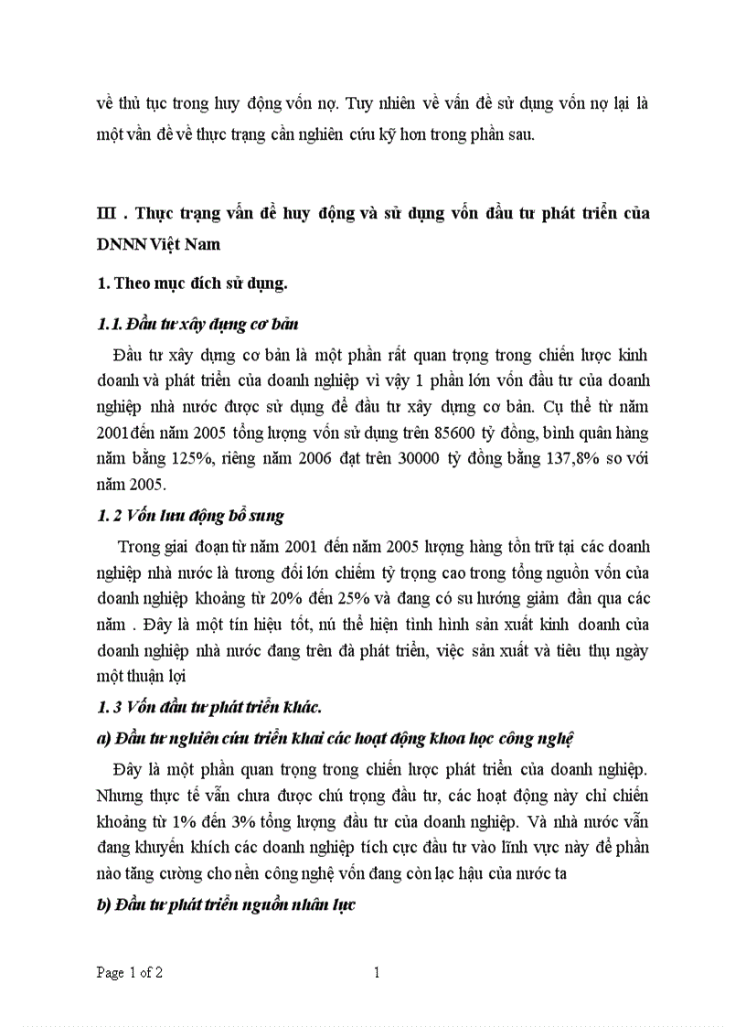 image for page Nguồn vốn đầu tư trong doanh nghiệp. Thực trạng và giải pháp huy động và sử dụng vốn đầu tư phát triển trong doanh nghiệp nhà nước ở Việt Nam hiện nay