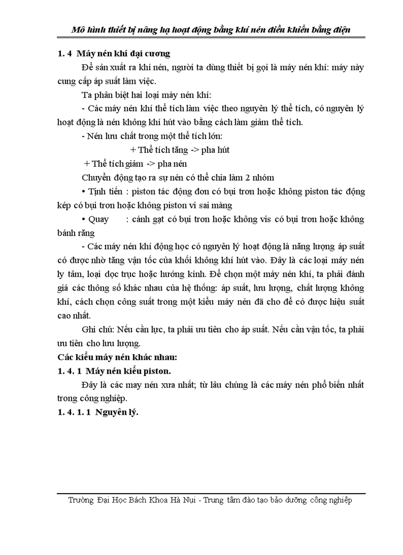 image for page Thiết kế mô hình của thiết bị nâng hạ hoạt động bằng khí nén và điều khiển điện
