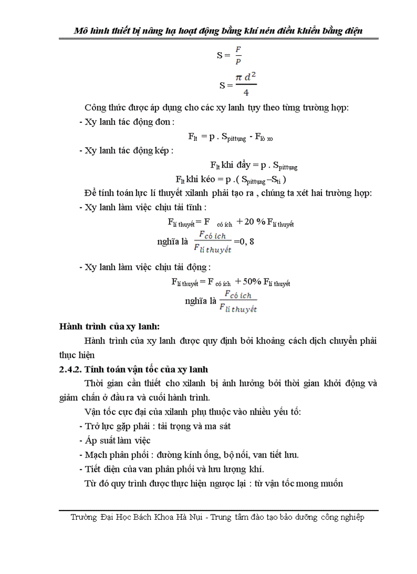 image for page Thiết kế mô hình của thiết bị nâng hạ hoạt động bằng khí nén và điều khiển điện