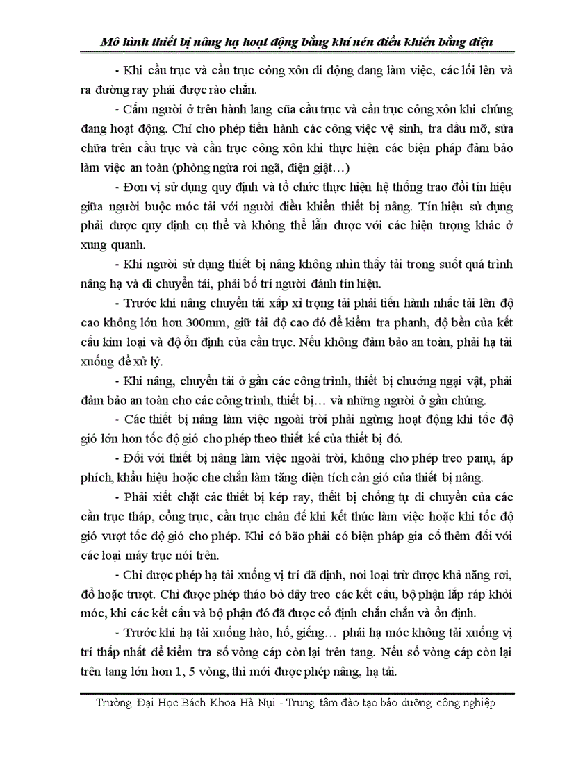 image for page Thiết kế mô hình của thiết bị nâng hạ hoạt động bằng khí nén và điều khiển điện