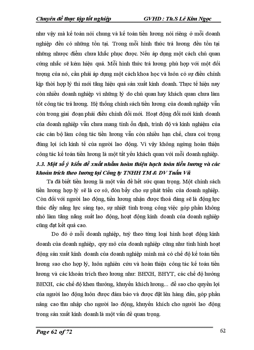 image for page Hạch toán tiền lương và các khoản trích theo lương tại Công ty TNHH Tuấn Vũ