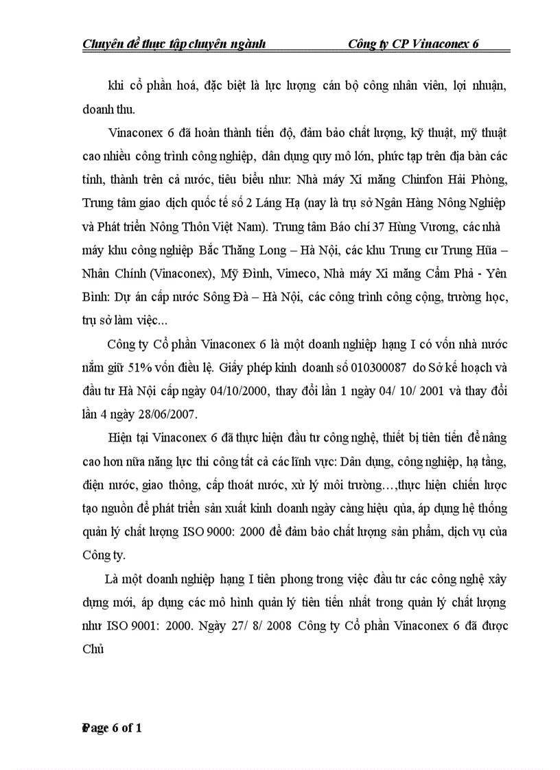 image for page Kế toán chi phí sản xuất và tính giá thành sản phẩm tại Công ty CP Vinaconex 6