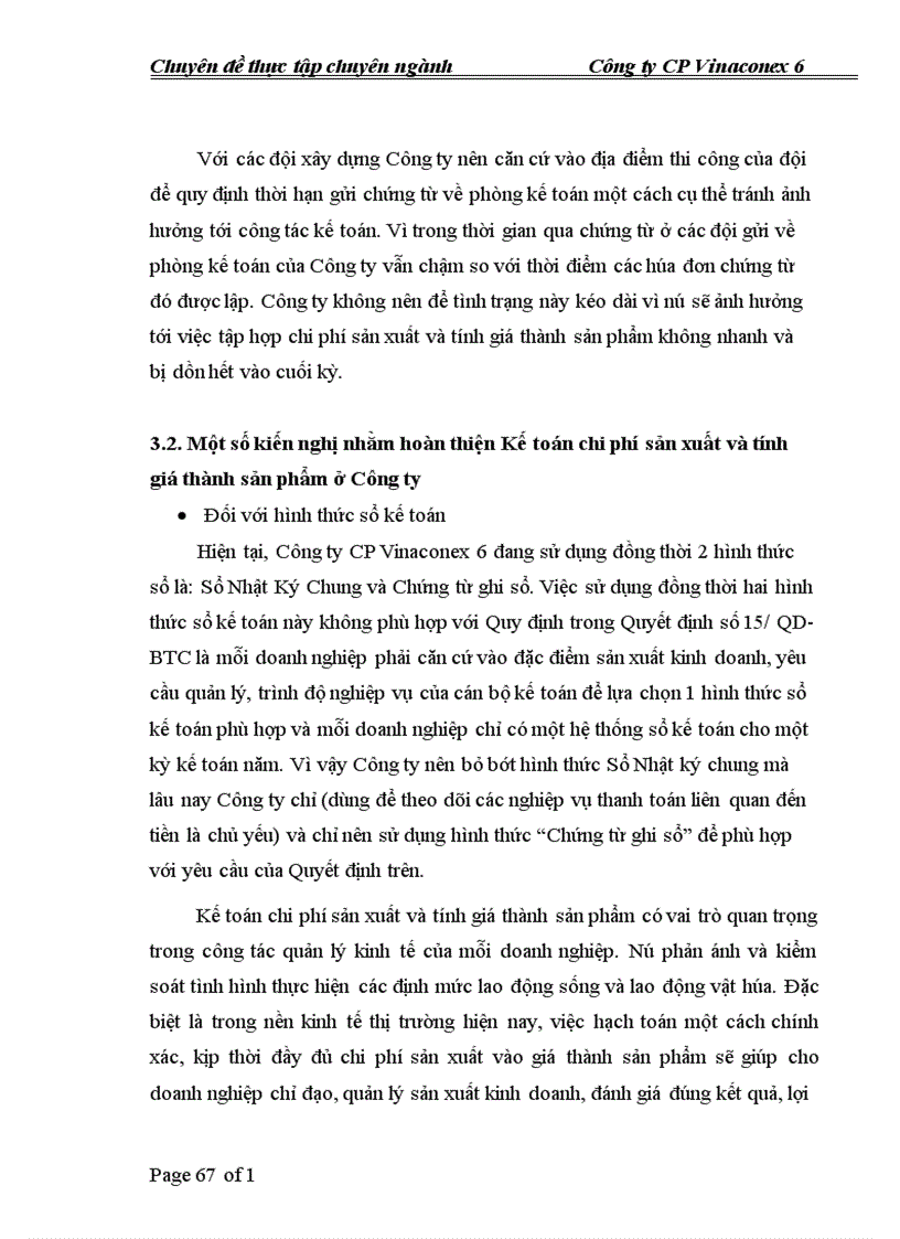 image for page Kế toán chi phí sản xuất và tính giá thành sản phẩm tại Công ty CP Vinaconex 6
