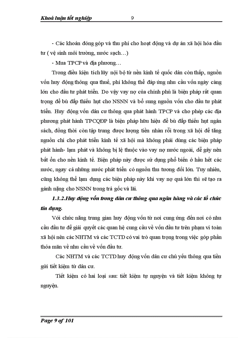 image for page Huy động nguồn vốn trong dân cư cho phát triển kinh tế thành phố Hà Nội. Thực trạng và giải pháp.