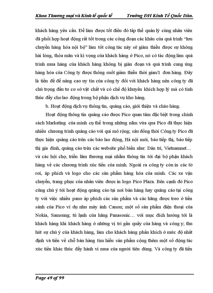 image for page Phát triển dịch vụ hỗ trợ bán hàng tại Công ty cổ phần PiCO