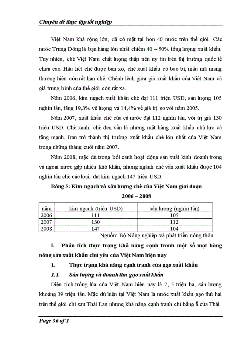 image for page Nâng cao khả năng cạnh tranh một số mặt hàng nông sản xuất khẩu chủ yếu của Việt Nam