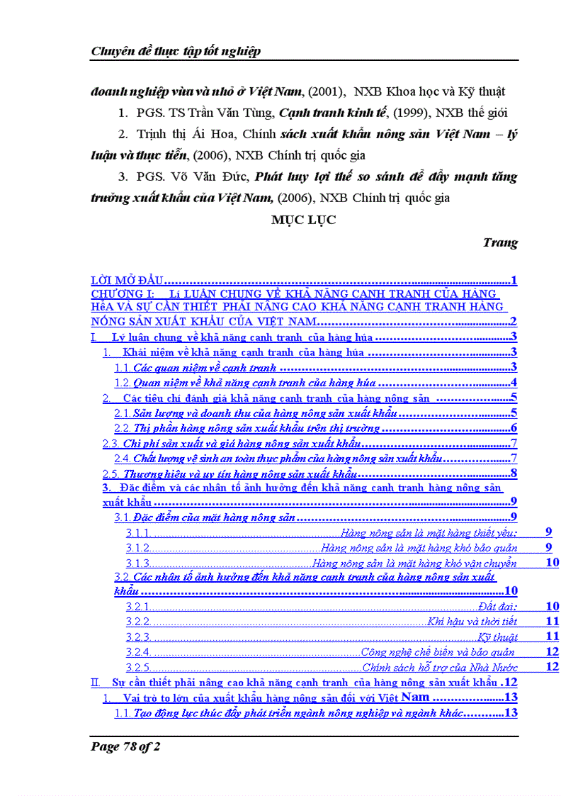 image for page Nâng cao khả năng cạnh tranh một số mặt hàng nông sản xuất khẩu chủ yếu của Việt Nam