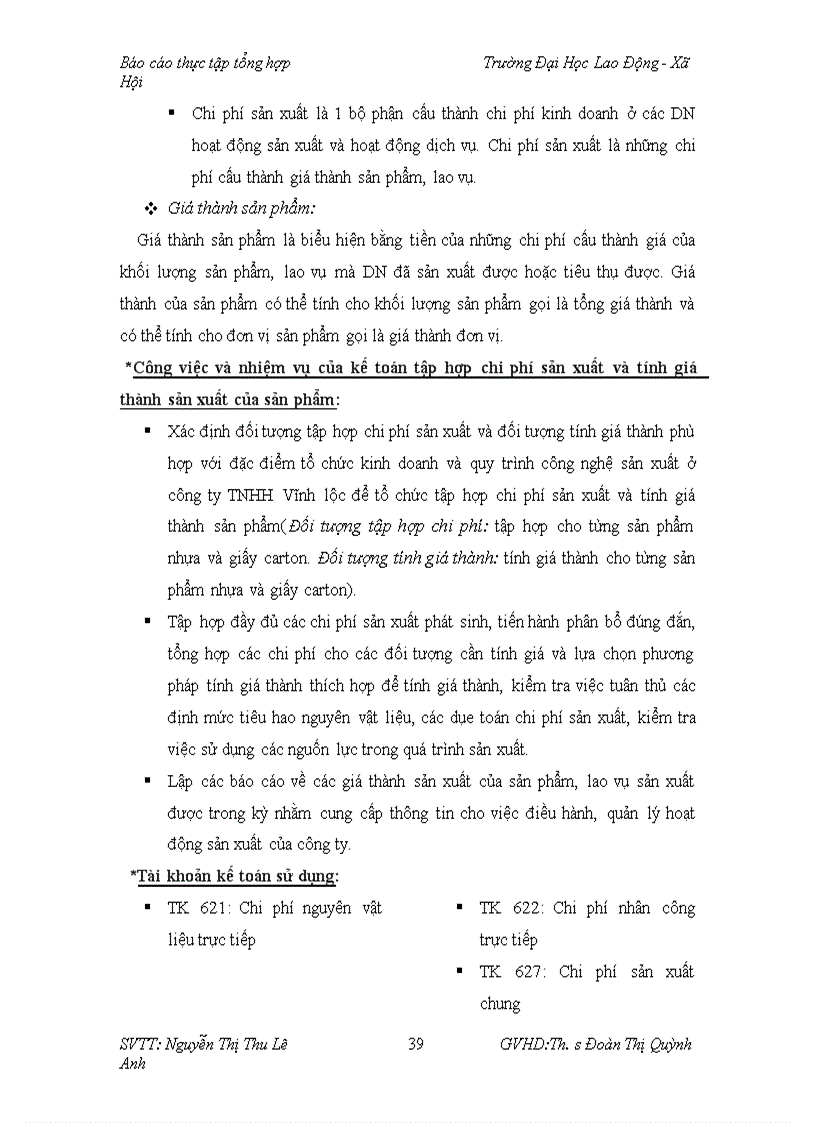 image for page Hoàn thiện công tác kế toán chi phí sản xuất và tính giá thành sản phẩm tại công ty tnhh vĩnh lộc