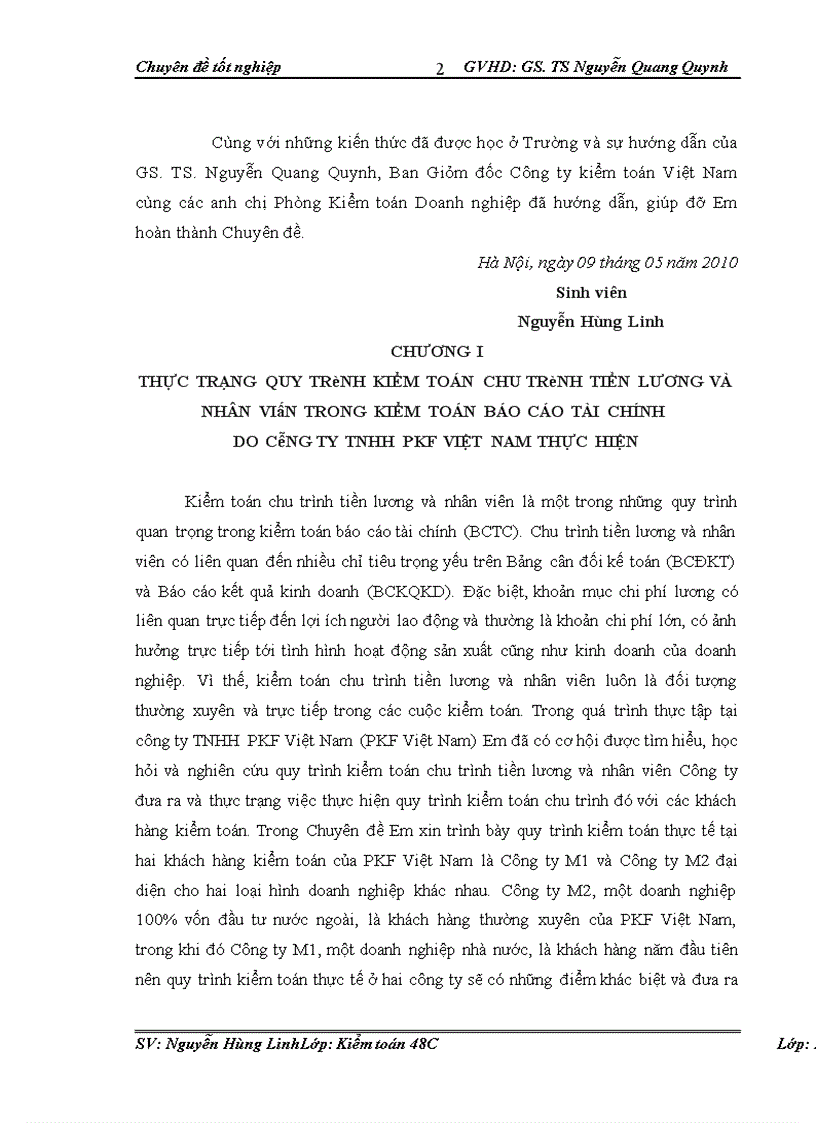 image for page Hoàn thiện kiểm toán chu trình tiền lương và nhân viên trong quy trình kiểm toán báo cáo tài chính do Công ty TNHH Kiểm toán PKF Việt Nam thực hiện