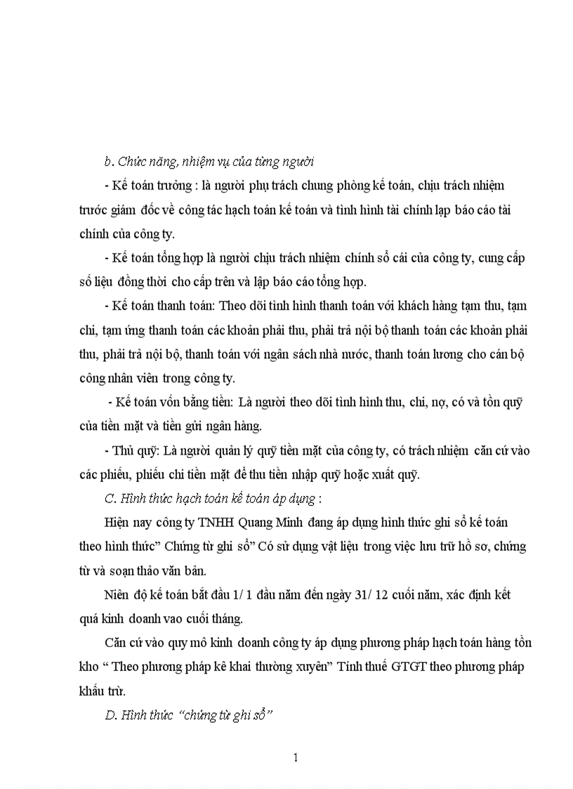 image for page Báo cáo tổng hợp về công ty TNHH Quang Minh