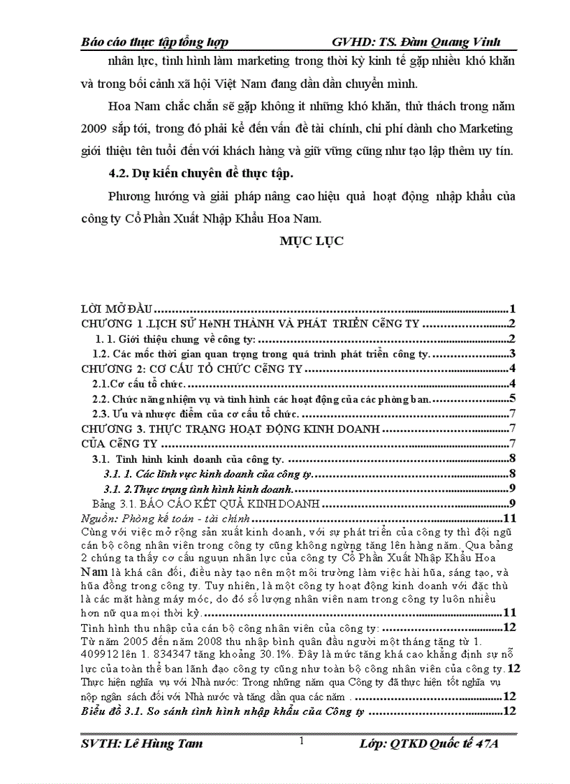 image for page Báo cáo thực tập tổng hợp tại công ty Cổ Phần Xuất Nhập Khẩu Hoa Nam.