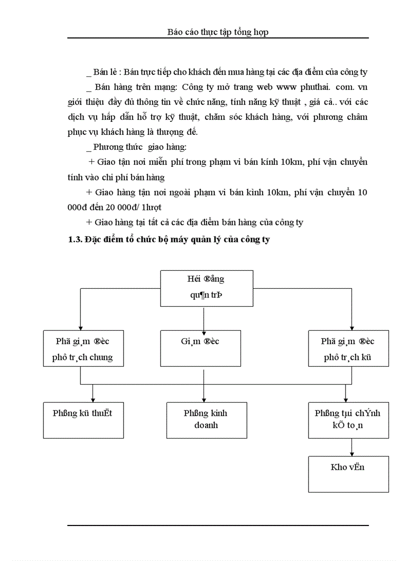 image for page Báo cáo thực tập tổng hợp tại công ty cổ phần Phú Thái