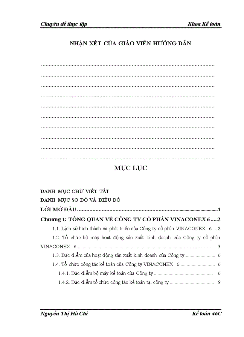 image for page Hoàn thiện kế toán chi phí sản xuất và tính giá thành sản phẩm tại Công ty Cổ phần VINACONEX 6