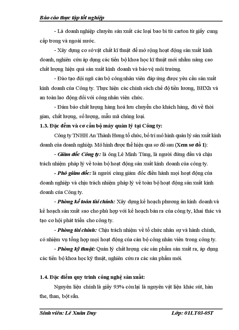 image for page Báo cáo thực tập tốt nghiệp tại Công ty TNHH An Thành Hưng