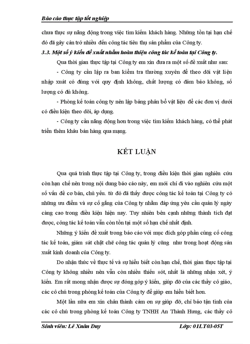 image for page Báo cáo thực tập tốt nghiệp tại Công ty TNHH An Thành Hưng