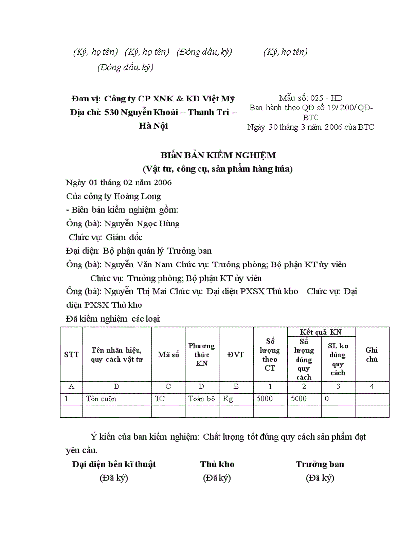 image for page Báo cáo thực tập tại Công ty Cồ phần XNK và Kinh doanh Việt Mỹ