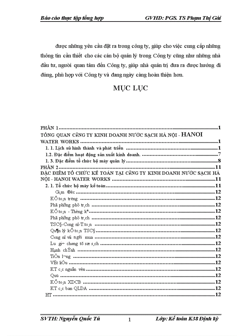 image for page Báo cáo thực tập công ty kinh doanh nước sạch hà nội - hanoi water works