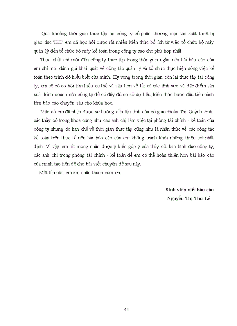 image for page Báo cáo thực tập tại công ty cổ phần thương mại sản xuất thiết bị giáo dục THT.