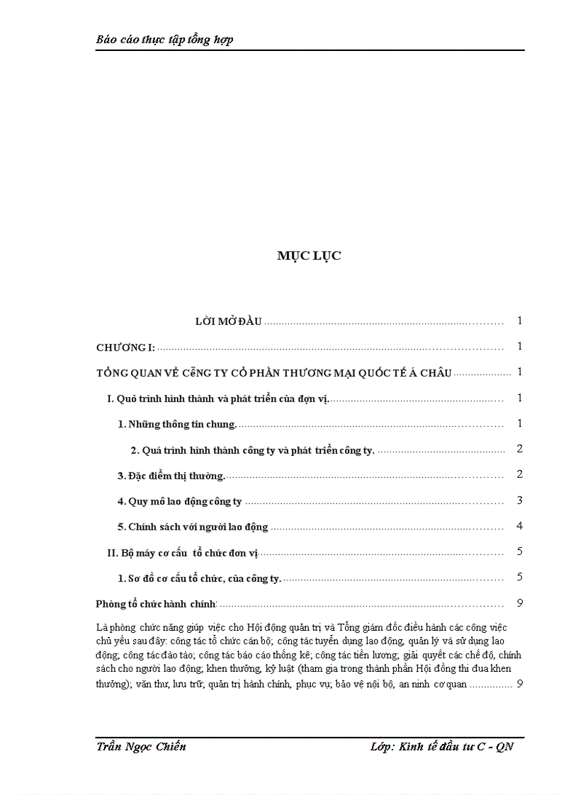 image for page Báo cáo thực tập tại công ty cổ phần thương mại quốc tế Á Châu