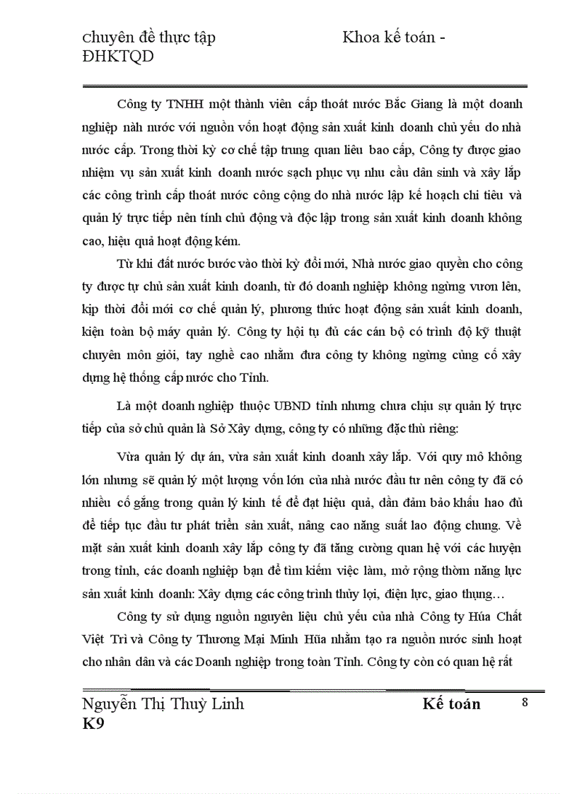 image for page Hoàn thiện kế toán chi phí sản xuất và tính giá thành sản phẩm tại Công ty TNHH một thành viên cấp thoát nước Bắc Giang