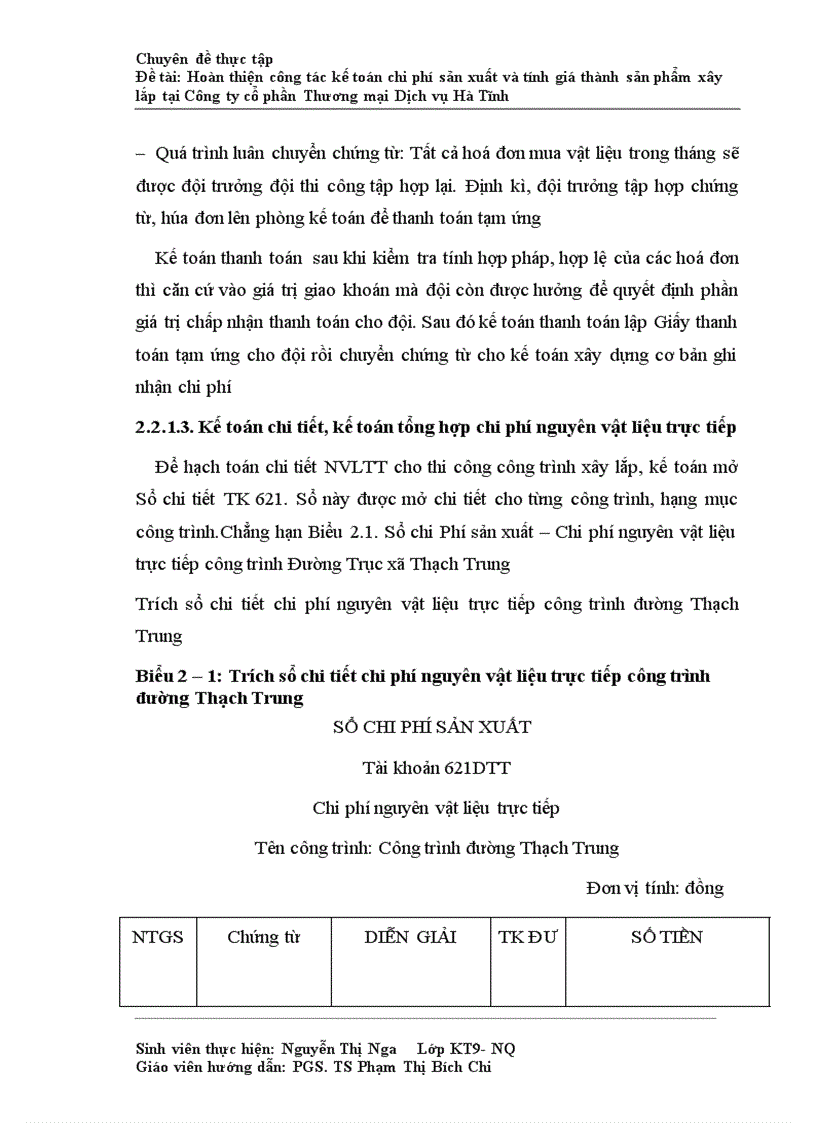 image for page Hoàn thiện công tác kế toán chi phí sản xuất và tính giá thành sản phẩm xây lắp tại Công ty cổ phần Thương mại Dịch vụ Hà Tĩnh