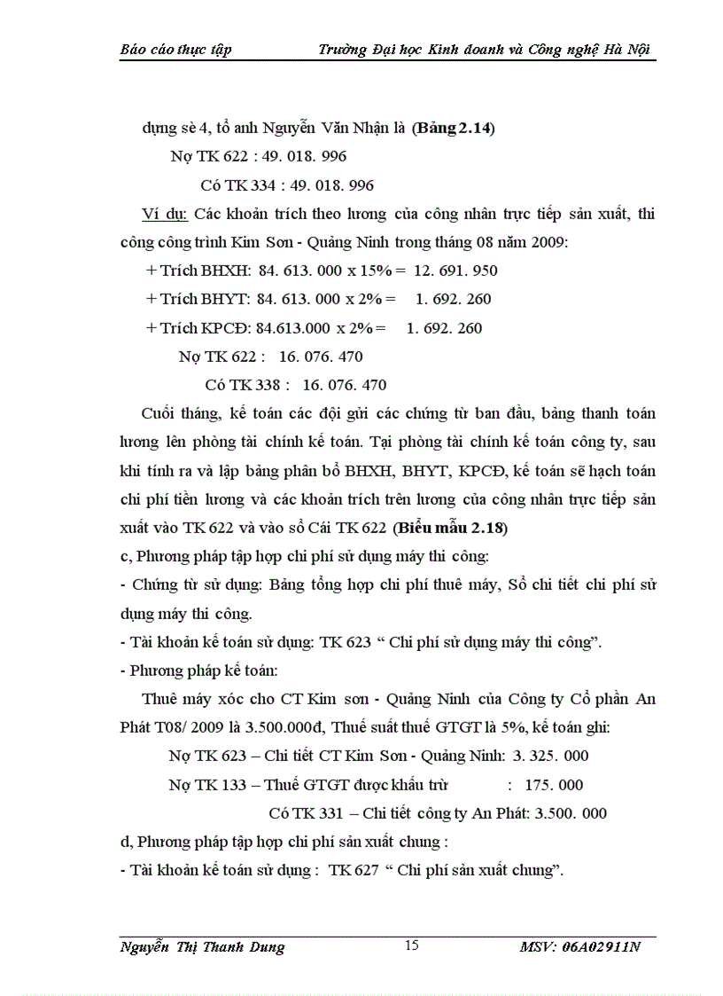 image for page Báo cáo thực tập tại Công ty Cổ phần Cơ khí và Xây dựng Viglacera
