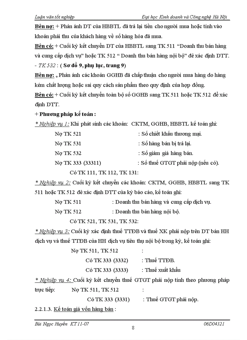image for page Kế toán bán hàng và xác định kết quả bán hàng tại Công ty Cổ phần Vật tư Nông nghiệp I Hải Phòng
