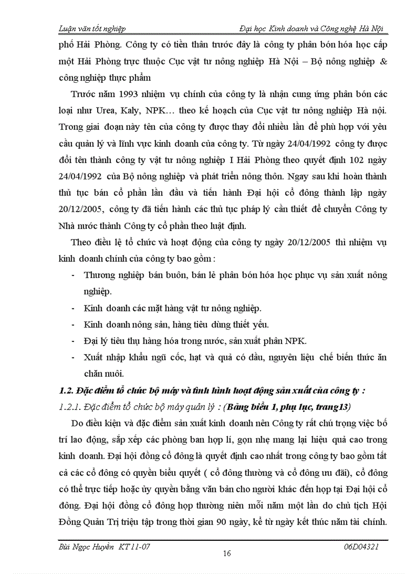 image for page Kế toán bán hàng và xác định kết quả bán hàng tại Công ty Cổ phần Vật tư Nông nghiệp I Hải Phòng