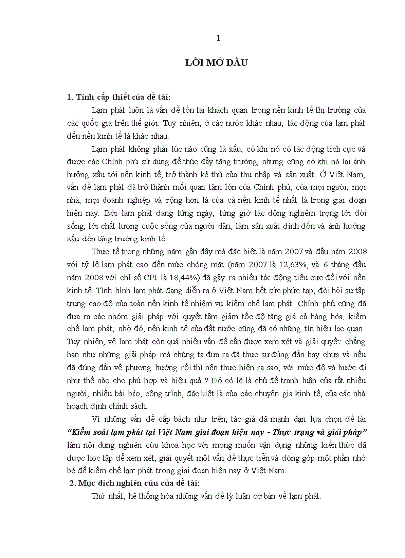 image for page Kiểm soát lạm phát tại Việt Nam giai đoạn hiện nay - Thực trạng và giải pháp