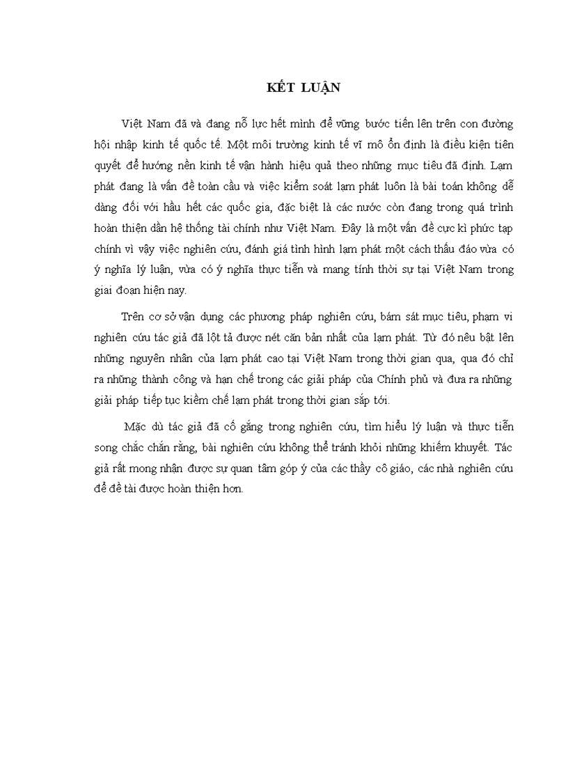 image for page Kiểm soát lạm phát tại Việt Nam giai đoạn hiện nay - Thực trạng và giải pháp
